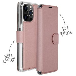 Accezz Xtreme Wallet Bookcase iPhone 13 Pro - Rosé Goud