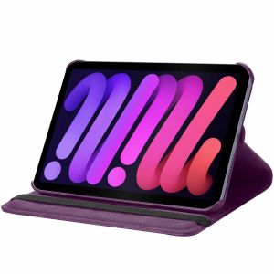 iMoshion 360° draaibare Bookcase iPad Mini 6 (2021) - Paars