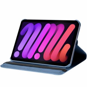 iMoshion 360° draaibare Bookcase iPad Mini 6 (2021) - Donkerblauw