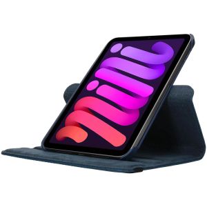 iMoshion 360° draaibare Bookcase iPad Mini 6 (2021) - Donkerblauw