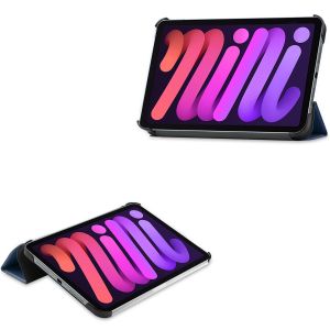 iMoshion Trifold Bookcase iPad Mini 6 (2021) - Donkerblauw