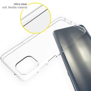 Accezz Clear Backcover Motorola Edge 20 Lite - Transparant