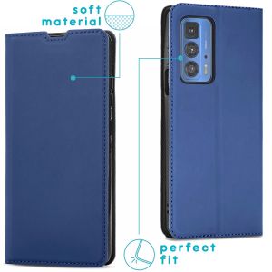 iMoshion Slim Folio Bookcase Motorola Moto Edge 20 Pro - Donkerblauw