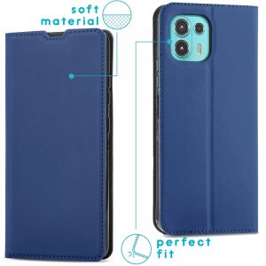 iMoshion Slim Folio Bookcase Motorola Moto Edge 20 Lite - Donkerblauw