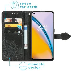 iMoshion Mandala Bookcase OnePlus Nord 2 - Zwart