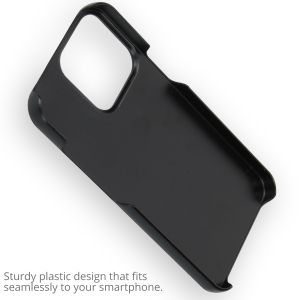 Ontwerp je eigen iPhone 13 Pro hardcase hoesje - Zwart