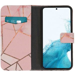 iMoshion Design Softcase Bookcase Samsung Galaxy S22 - Pink Graphic