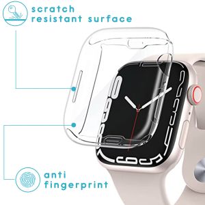 iMoshion Full Cover Softcase Apple Watch Series 7 / 8 / 9 - 45 mm - Transparant