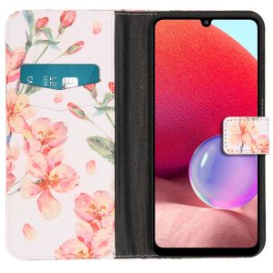 iMoshion Design Softcase Bookcase Samsung Galaxy A33 - Blossom Watercolor