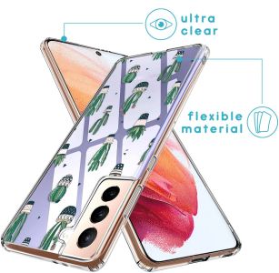 iMoshion Design hoesje Samsung Galaxy S21 - Cactus - Groen
