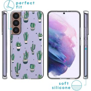 iMoshion Design hoesje Samsung Galaxy S22 - Cactus - Groen