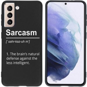 iMoshion Design hoesje Samsung Galaxy S21 - Quotes - Zwart