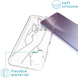 iMoshion Design hoesje Samsung Galaxy A32 (5G) - Hand - Transparant