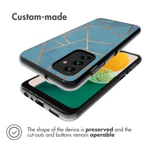 iMoshion Design hoesje Samsung Galaxy A13 (5G) / A04s - Grafisch Koper / Blauw