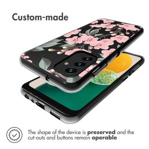iMoshion Design hoesje Samsung Galaxy A13 (5G) / A04s - Bloem - Roze / Groen