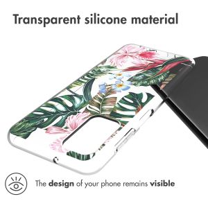 iMoshion Design hoesje Samsung Galaxy A13 (5G) / A04s - Jungle - Groen / Roze