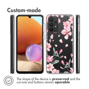 iMoshion Design hoesje Samsung Galaxy A33 - Bloem - Roze