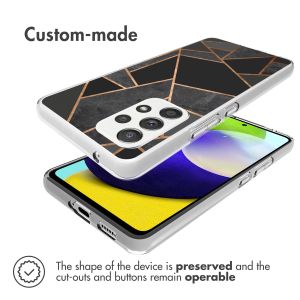 iMoshion Design hoesje Samsung Galaxy A53 - Grafisch Koper / Zwart