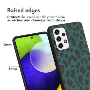 iMoshion Design hoesje Samsung Galaxy A53 - Luipaard - Groen / Zwart
