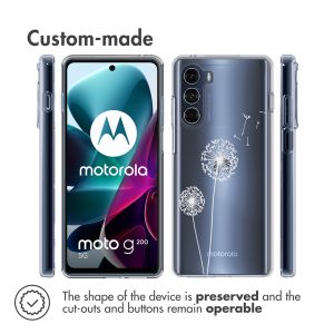 iMoshion Design hoesje Motorola Moto G200 - Paardenbloem - Wit