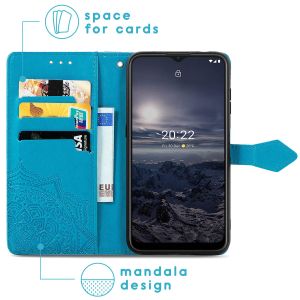 iMoshion Mandala Bookcase Nokia G11 / G21 - Turquoise