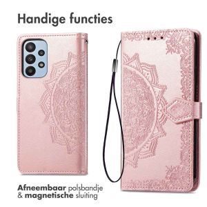 iMoshion Mandala Bookcase Samsung Galaxy A23 (5G) - Rosé Goud