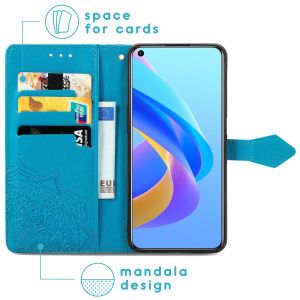 iMoshion Mandala Bookcase Oppo A76 (4G) - Turquoise
