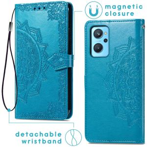 iMoshion Mandala Bookcase Oppo A96 - Turquoise