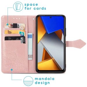 iMoshion Mandala Bookcase Xiaomi Poco M4 Pro 5G - Rosé Goud