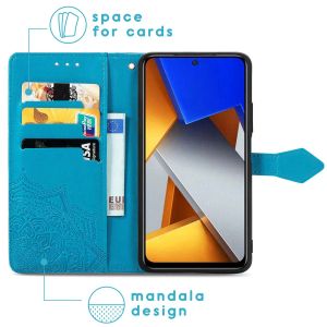 iMoshion Mandala Bookcase Xiaomi Poco M4 Pro 5G - Turquoise