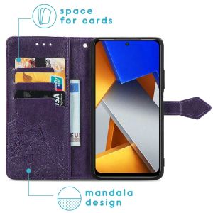iMoshion Mandala Bookcase Xiaomi Poco M4 Pro 5G - Paars