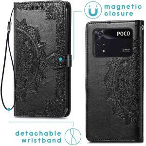 iMoshion Mandala Bookcase Xiaomi Poco M4 Pro 5G - Zwart