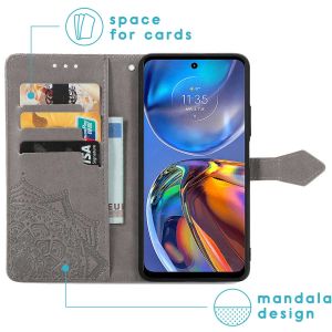 iMoshion Mandala Bookcase Motorola Moto E32 / E32s - Grijs