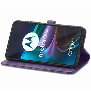 iMoshion Mandala Bookcase Motorola Edge 30 - Paars