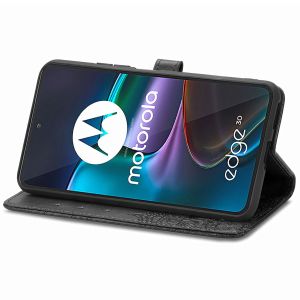 iMoshion Mandala Bookcase Motorola Edge 30 - Zwart