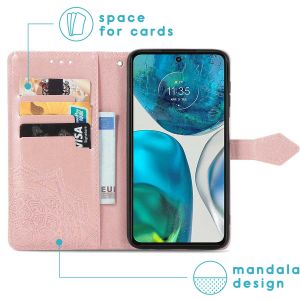 iMoshion Mandala Bookcase Motorola Moto G52 / G82 - Rosé Goud