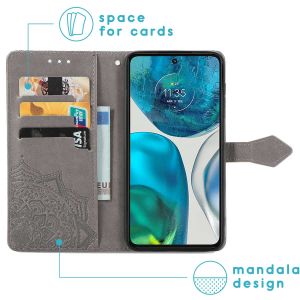 iMoshion Mandala Bookcase Motorola Moto G52 / G82 - Grijs