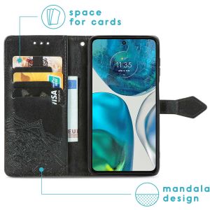 iMoshion Mandala Bookcase Motorola Moto G52 / G82 - Zwart