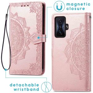 iMoshion Mandala Bookcase Xiaomi Poco F4 GT 5G - Rosé Goud