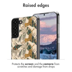 dbramante1928 x UNICEF Greenland Design hoesje Samsung Galaxy S22 Plus - Jungle Leopard