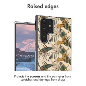 dbramante1928 x UNICEF Greenland Design hoesje Samsung Galaxy S22 Ultra - Jungle Leopard