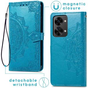 iMoshion Mandala Bookcase OnePlus Nord 2T  - Turquoise