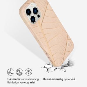 Selencia Aurora Fashion Backcover iPhone 14 Pro Max - Duurzaam hoesje - 100% gerecycled - Earth Leaf Beige