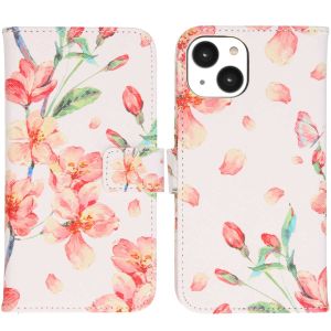 iMoshion Design Softcase Bookcase iPhone 14 - Blossom