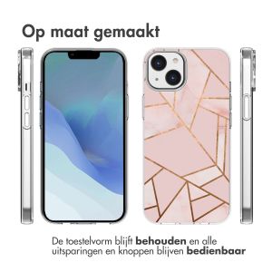 iMoshion Design hoesje iPhone 14 - Grafisch Koper / Roze