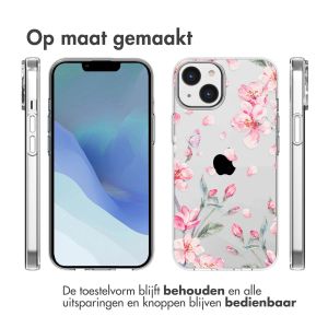 iMoshion Design hoesje iPhone 14 - Bloem - Roze