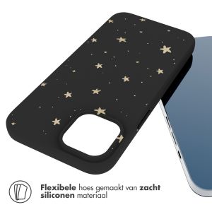iMoshion Design hoesje iPhone 14 - Sterren / Zwart