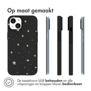 iMoshion Design hoesje iPhone 14 - Sterren / Zwart