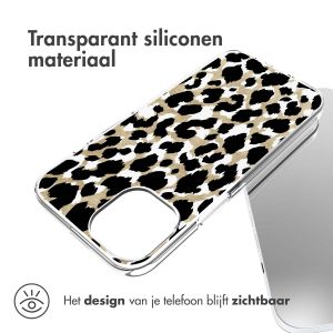 iMoshion Design hoesje iPhone 14 - Luipaard / Zwart