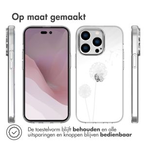 iMoshion Design hoesje iPhone 14 Pro - Paardenbloem - Wit